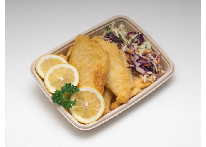 product image for Fibre takeaway meal tray 165 x 228 x 28mm 