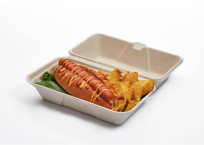 product image for Fibre takeaway hoagie clamshell 285 x 242 x 49mm 