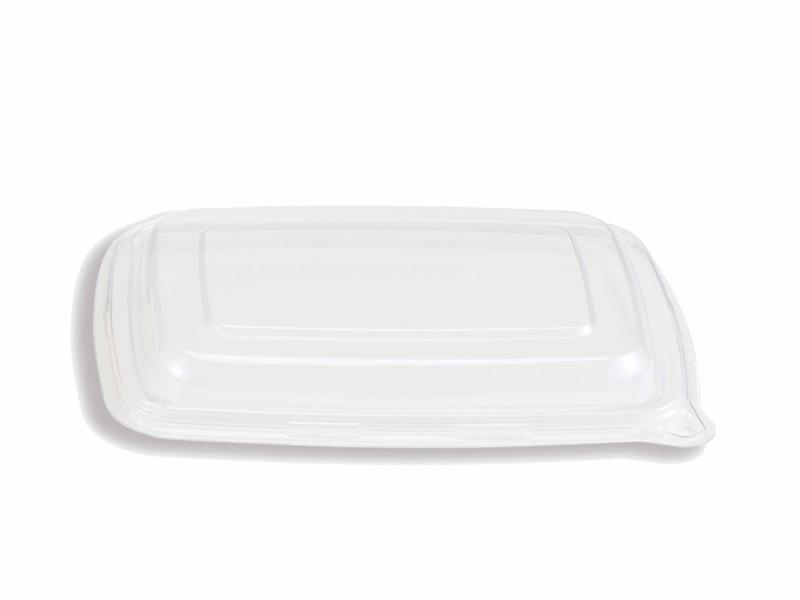 product image for PET takeaway meal tray lid 175 x 238 x 26mm 