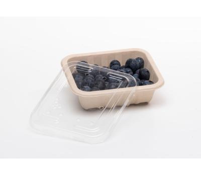 image of 125g Produce fibre punnet 125 x 109 x 40mm (with holes)