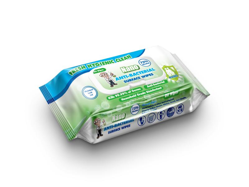 product image for Anti-bacterial Surface Wipes Pouch 80 wipes (pack of 4)