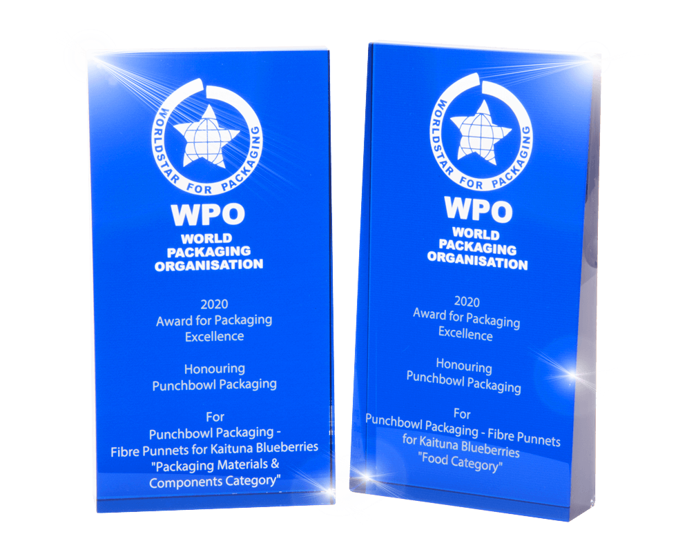 World Packaging Organisation - Punchbowl Packaging Winner 2019 & 2020
