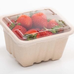 250g Produce fibre punnet 135 x 117 x 72mm (with no holes)